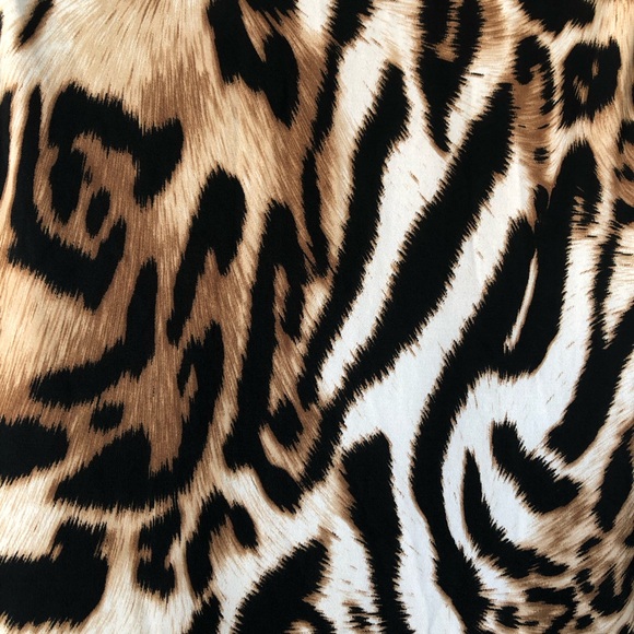 Joseph Ribkoff Midi Sleeveless Dress.Brown Leopard Cheetah Print.Formal,Party. - Picture 7 of 7